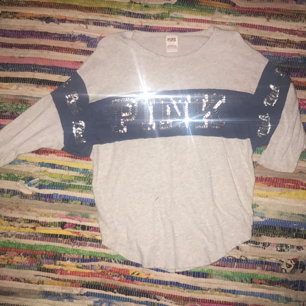 VS Pink Quarter Length Sequin Shirt